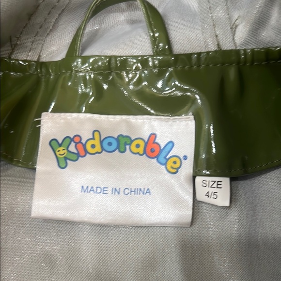 Kidorable Green Dinosaur Raincoat - Picture 2 of 7